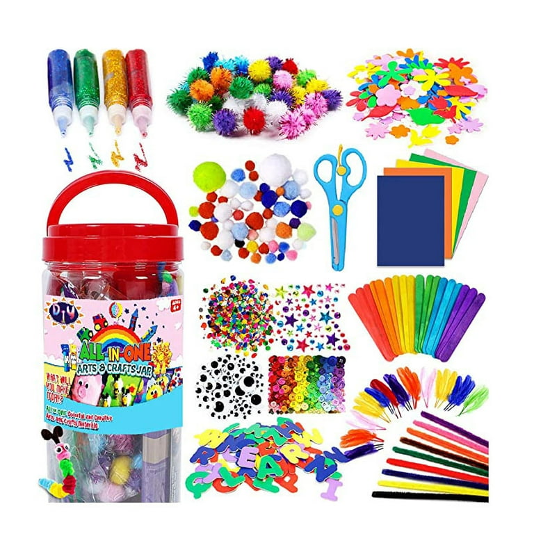 Art and Craft Supplies for Kids, Toddler DIY Craft Art Supply Set - All In  One for Craft DIY Art Supplies 