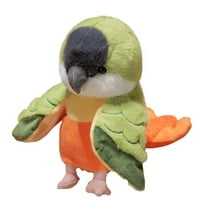 Parrot Stuffed Animal - 7.9 Inch Realistic Parrot Plush Toy, Soft Bird Stuffed Animal, Simulation Bird Plushie Doll, Parrot Toys for Kids, Suitable for All Ages as Collection Pieces or Daily Toys