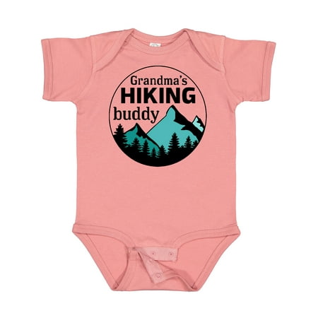 

Inktastic Grandma s Hiking Buddy with Mountains and Trees Gift Baby Boy or Baby Girl Bodysuit