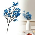 thumbnail image 2 of 47cm Artificial Baby's Breath Single Stem - Plastic Fabric Flower for DIY Vase, Wedding Centerpiece & Home Decor - Blue, 2 of 8
