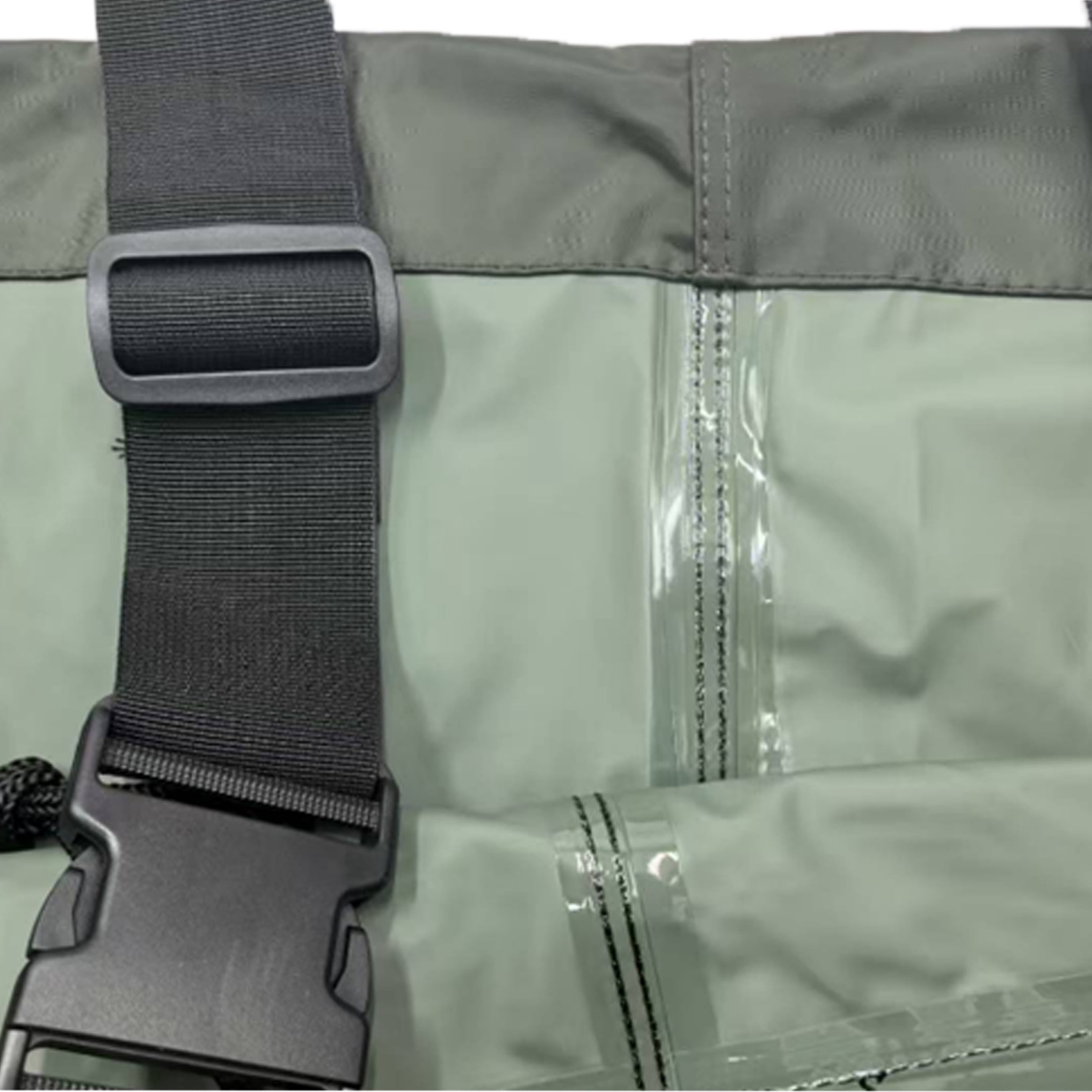 GOGHOST Chest Waders, double-layer nylon/PVC construction, unisex fit, suitable for fishing, hunting, mining, and farming operations-US10.