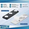 thumbnail image 3 of Mifflin Neodymium Name Badge Magnets W/ 3 Ultra Strong Magnetic Buttons, 100 Ct Black / Silver (US Company), 3 of 7