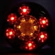 thumbnail image 1 of Luz De Posición Lateral Roja Amarilla De 24 LED Con Bisel Cromado, 12 LED, 4 Funciones De Luz Independientes, Uso Universal Como Luces De Techo, Luces De Posición Laterales,, 1 of 7