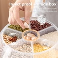 thumbnail image 2 of Tarro De Grano Organizador de alimentos secos de 6 rejillas Tarro de almacenamiento de granos diversos transparente Suministros de cocina Wdftyju Libre de BPA, 2 of 7