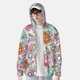 thumbnail image 2 of Balery Skull and Flowers Sudadera ligera de manga larga con capucha y protección solar UPF 50+ para hombre y mujer, ideal para pesca y running-X-Large, 2 of 7
