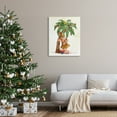 thumbnail image 2 of Tropical Santa Claus Lounging Palm Tree Ornaments Coastal Painting Gallery-Wrapped Canvas Print Wall Art, 2 of 7