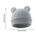 thumbnail image 3 of Baby Hat Soft & Breathable Newborns Fetal Caps Fashionable Bonnet Comfortable Headwear for 0-3 Months, 3 of 8