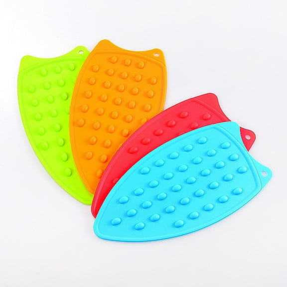 Mini Silicone Heat Iron Pad, Portable Ironing Stand for Travel and Mini Quilting Iron Use Blue