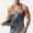 Gray, variant on Men's Tank Tops XL Solid Color Loose Fit Sweat Absorbing H-Shaped Round Neck Sleeveless Tank Top