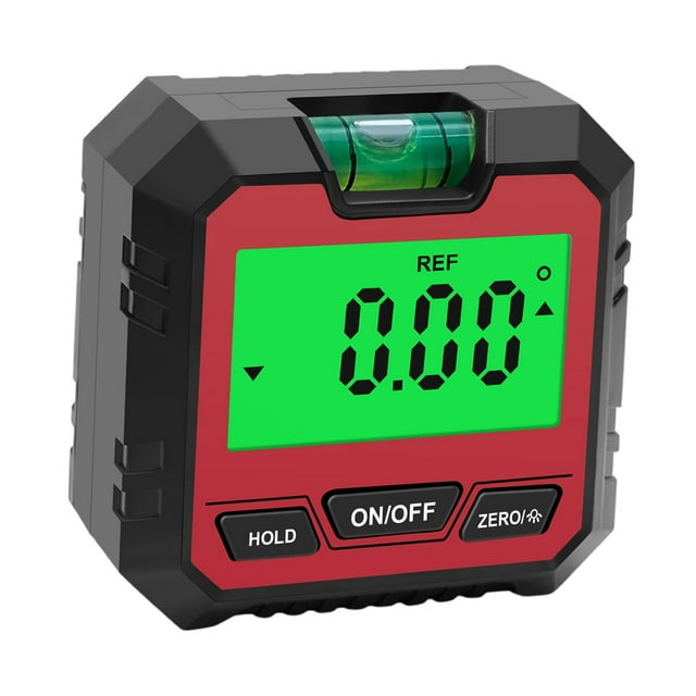 HILABEE Mini Rapporteur Numérique Outil de Mesure pour Machines de Perçage Travail du Bois Rouge Rouge B