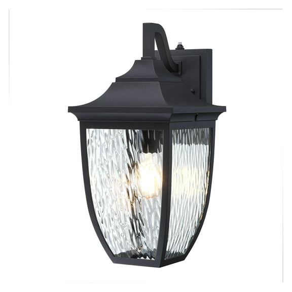 16.4 in. Black LED Outdoor Wall Light