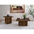 thumbnail image 2 of Coaster Devar 2-piece Square Engineered Wood Coffee Table Set in Dark Pine, 2 of 15