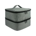 thumbnail image 1 of Vogacara Aspecto elegante: organice y almacene la colección de esmaltes de uñas con facilidad y bolsa de transporte para esmaltes de uñas. Juegos de manicura gris, 1 of 6
