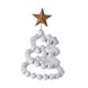 thumbnail image 2 of Mini árbol de Navidad de escritorio con adorno de estrella, estatua decorativa para el hogar, árbol de Navidad Blanco, 2 of 9