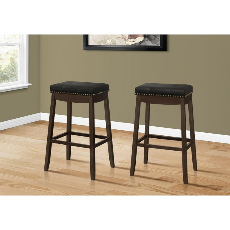 Leather look online bar stools