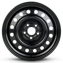 For 1992-2004 Pontiac Sunbird 15 Inch Painted Black Rim - OE Direct Replacement - Road Ready Car Wheel