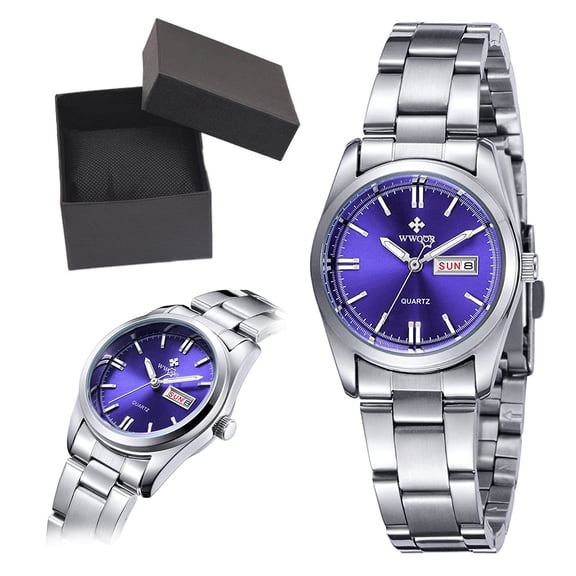 PENGXIANG Ladies Dress Watches,Easy Reader Dress Watch, Women's Watch,Small Face, Dial Waterproof Women Analog Quartz Watch with Stainless Steel Expansion Band