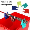 thumbnail image 2 of Visland 1 Pair Silicone Bucket Fishing Rod Holder Portable Lightweight Non-slip U-shaped Clamp-on Lure Container Bucket Fishing Pole Rest Rack Raft Fishing Accessories, 2 of 8
