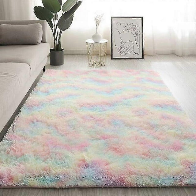 Large Plush Carpet Living Room Decoration Fluffy Rug Thick Bedroom Carpets Anti-slip Floor Soft Lounge Rugs Solid Mat