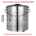 thumbnail image 5 of Stainless Steel Outdoor Incinerator with Sealed Lid and Handle for Garden, Camping, and Farm Waste Disposal, 5 of 7