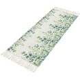 thumbnail image 2 of Hallway Runner Rug 2'x 6', Sage Green Eucalyptus Reversible Washable Rug with Tassels, Farmhouse Botanical Leaves Decorative Modern Soft Carpet Mat for Living Room, Kitchen, Dining Room, 2 of 9