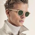 thumbnail image 2 of Lentes de Sol CARFIA Doble Puente Transparente Amarillo Polarizados para Hombre, 2 of 9