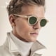 thumbnail image 2 of Lentes de Sol CARFIA Doble Puente Transparente Amarillo Polarizados para Hombre, 2 of 9