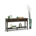 thumbnail image 6 of Allora Wood 60" Transitional Console Sofa Table in Brunette Brown, 6 of 18