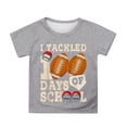 thumbnail image 1 of PMVFHDE T-Shirts Graphiques de Rentrée Scolaire pour Garçons Confortables Décontractés Col Rond Manches Courtes Coupe Ample Hauts pour Jeunes Enfants Gris, 6-7 Ans, 1 of 4