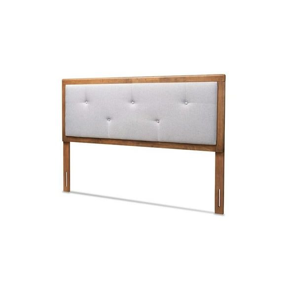 Baxton Studio Walnut Brown Finished Wood Queen Size Headboard