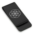thumbnail image 1 of Stainless Steel Sacred Geometry Seed of Life Classic Slim Money Clip Credit Card Holder, 1 of 2