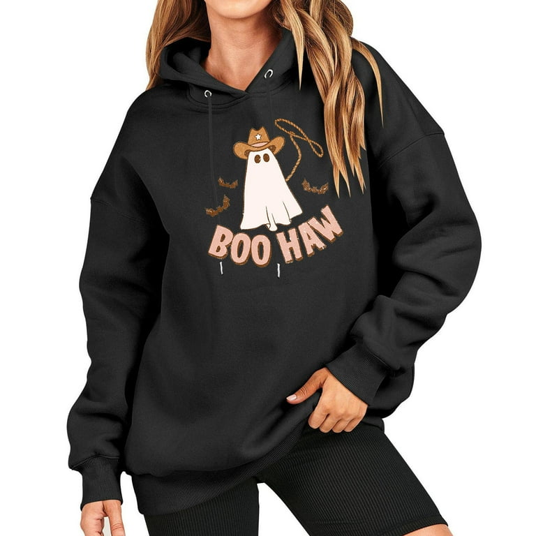 Jacenvly Sweatshirts for Women Clearance Long Sleeve Print Hoodies
