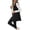 Black, variant on Gaexia Vest Tops for Women,Lightweight Warm Quilted Long Vest Stand Collar Sleeveless Coat Loose Fit Outerwear for Women Casual Daily Wear