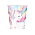 thumbnail image 1 of Pink Rainbow Unicorn 9oz Paper Cups, 8ct, 1 of 2