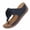Navy, variant on Women Flower Thong Sandals Comfort Soft Soled Lightweight Casual Slippers Wide Width All Seasons Brown