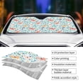 thumbnail image 5 of Bingfone Butterflies Car Windshield Sun Shade Protector Keep Your Vehicle Cool Sun Shield Visor Cover Foldable-Small, 5 of 9
