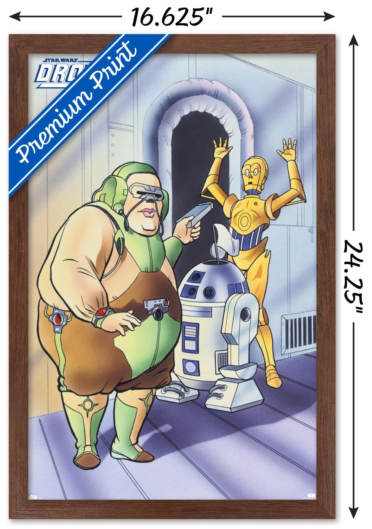 Star Wars: Droids - White Flag Wall Poster, 14.725" x 22.375", Framed