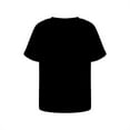 thumbnail image 5 of XIMIN Toddler Baby Boys T-Shirts Kids Short Sleeve Crewneck Solid Loose Fit Basic Tees Casual Tops Summer Beach Vacation Tops Tees (9-10 Years, Black), 5 of 7