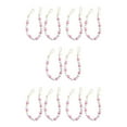 thumbnail image 2 of mmirethe Ensemble Tendance de 2 Tiebacks de Rideaux de Perles de Bois d'Inspiration Boho Rideal Holdbacks Rose 52cm 5Set, 2 of 6