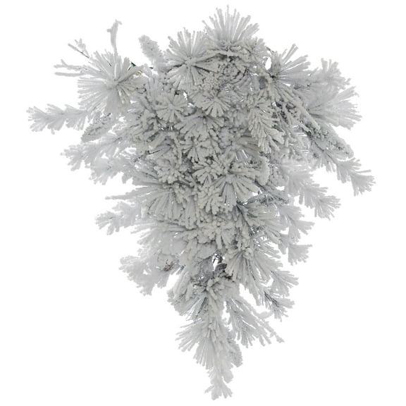 Vickerman 36" Flocked Alberta Artificial Christmas Teardrop, Unlit