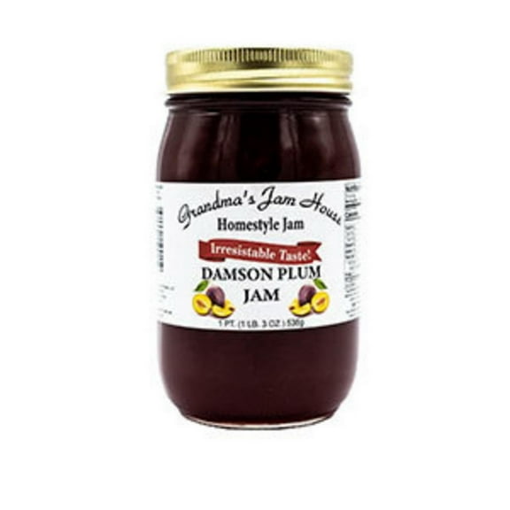 (Price/Case)Grandma's Jam House Damson Plum Jam 12/16oz, 570304