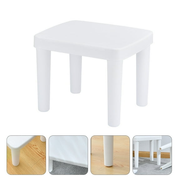 NIYANGLE Small Plastic Step Stool 1Pcs 10.6x8.7x8.3in