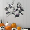 thumbnail image 5 of Nkmbld Fall Garland Halloween Purple Flower Eyeball Simulation Rattan for Home Porch Fireplace, 5 of 6