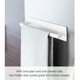 thumbnail image 3 of Yamazaki Home  Magnetic Paper Towel Holder, Steel, Holds 2.2 lbs - L 2.95 x W 3.15 x H  11.42 inches White, 3 of 7