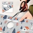 thumbnail image 6 of Yayeee Faucet Mat for Kitchen Sink 14.7" Diatomite Long Splash Guard Pad, Gray Cartoon Houses, 6 of 7