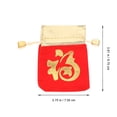 thumbnail image 2 of Miangastore Rectangular Drawstring Pouches Red Lint 6Pcs 4.7X3.7in, 2 of 8