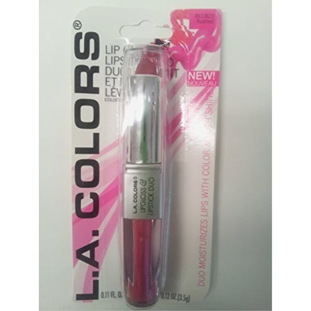 LA Colors Lip Gloss & Lipstick Duo, Moisturizes lips with natural color