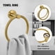 thumbnail image 5 of Toalleros de 5 piezas para baño Juego de accesorios de baño de acero inoxidable Soporte para toallas de baño Juego de barra de toalla de baño resistente montado en la pared Juego de accesorios de baño, 5 of 5