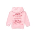 thumbnail image 6 of Wonder Nation Hello Kitty Toddler Girls Graphic Hoodie with Long Sleeves, Sizes 12M-5T, 6 of 7