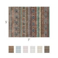 thumbnail image 3 of SIXHOME 5'x7' Area Rugs for Living Room Washable Rugs Vintage Boho Area Rug Soft Moroccan Geometric Indoor Rug for Bedroom Dining Room Office Foldable Nonslip Aztec Rug Colorful and Green, 3 of 7